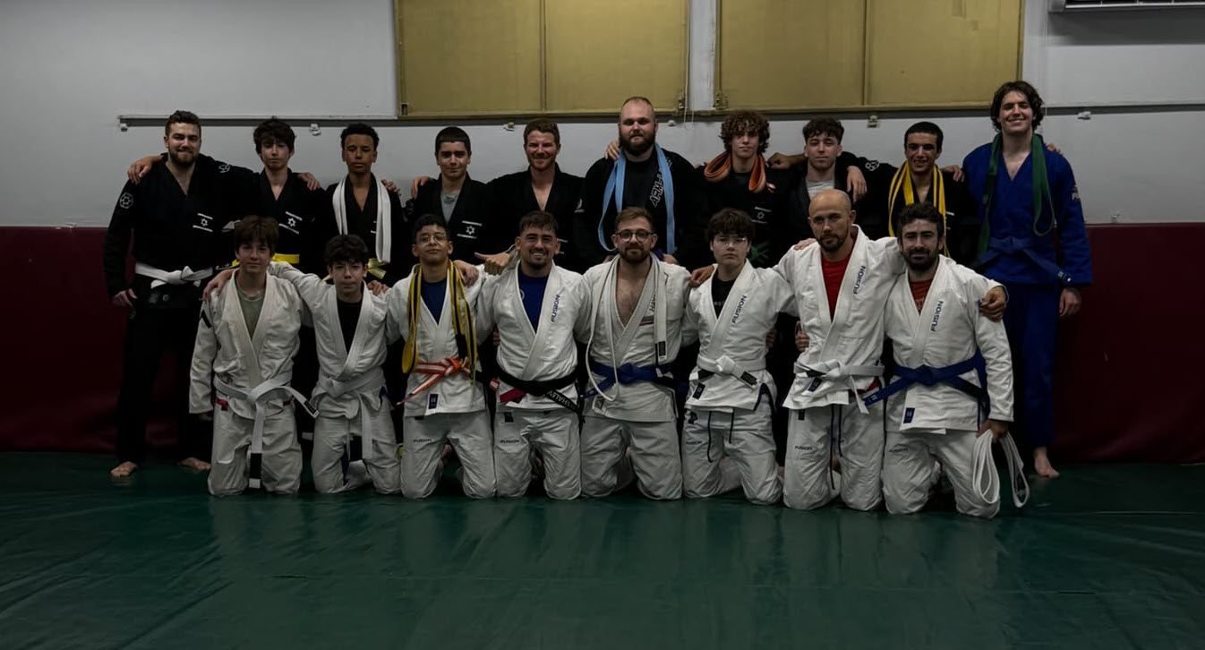 קבוצת הנוער והבוגרים של Fusion BJJ חיפה בטקס הענקת החגורות